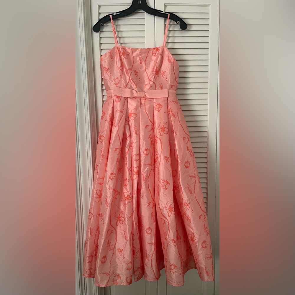 Hutch for Anthropologie Elegant Pink Floral Dress